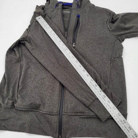 RLX Ralph Lauren x Silverleaf Full Zip Mens Medium Charcoal Performance Hoodie - Picture 6 of 10